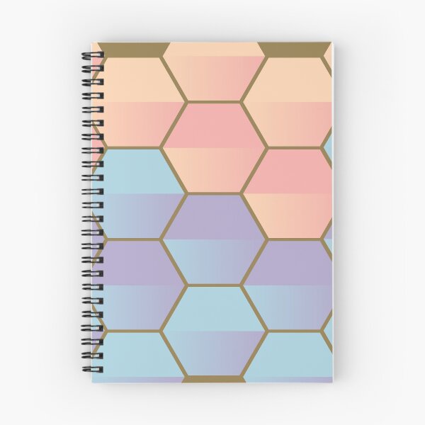 Item preview, Pink And blue Gradient hexagon designed and sold by berenger04.