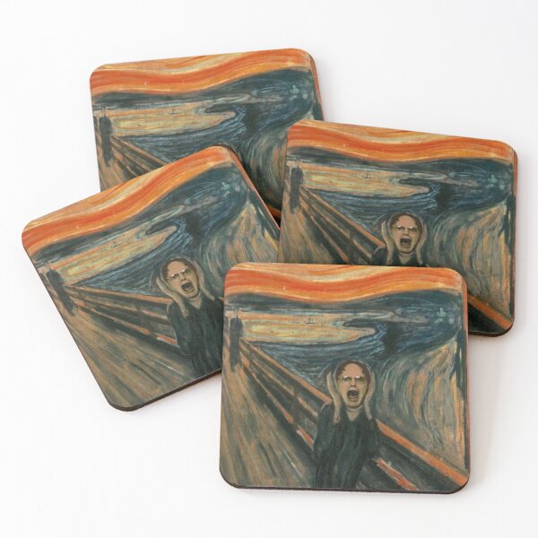 Item preview, Dwight Schrute Scream Painting designed and sold by Flakey-.