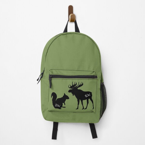 Item preview, moose + squirrel - black designed and sold by lexicolor.