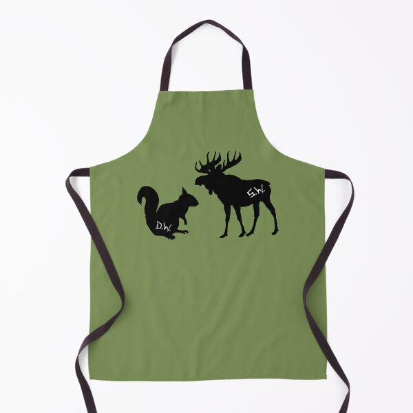 Item preview, moose + squirrel - black designed and sold by lexicolor.