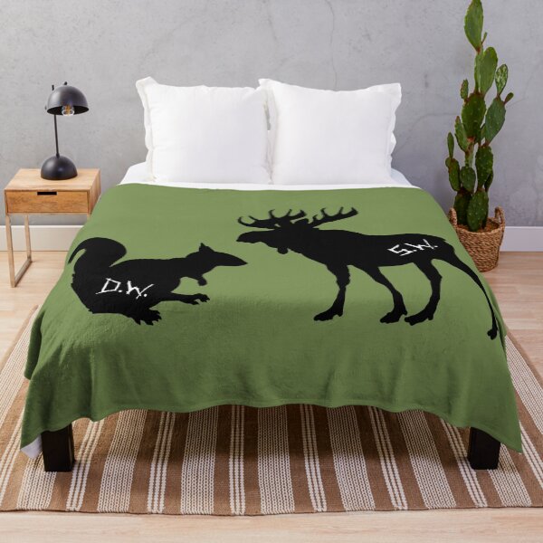 Item preview, moose + squirrel - black designed and sold by lexicolor.