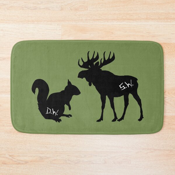 Item preview, moose + squirrel - black designed and sold by lexicolor.