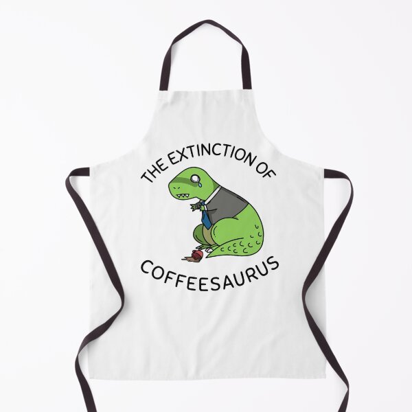 Item preview, The Extinction of Coffeesaurus Funny Dinosaur Coffee print designed and sold by jakehughes2015.
