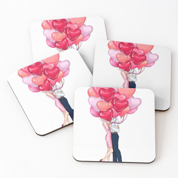 Item preview, Man holding balloons for love, valentine's day couple designed and sold by ArctiumStudio.