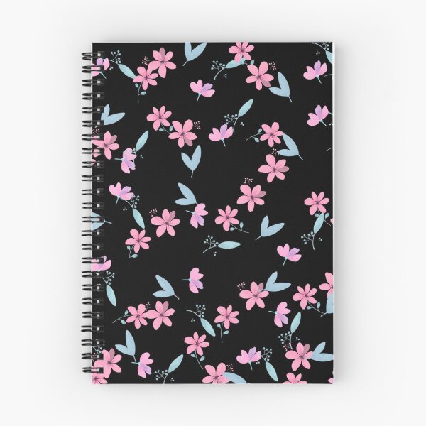 Artikelvorschau, Rosa und schwarzer Blumen-edler Blumendruck entworfen und verkauft von WildNClassyFun.