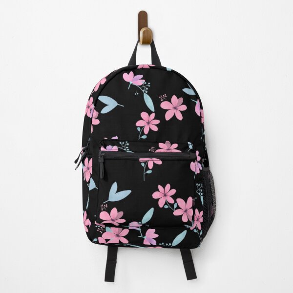 Item preview, Pink and Black Floral Classy Flower Print designed and sold by WildNClassyFun.