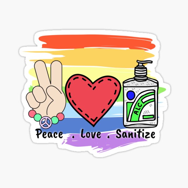 Artikel-Vorschau von Friedensliebe desinfizieren, designt und verkauft von MERCH HQ.