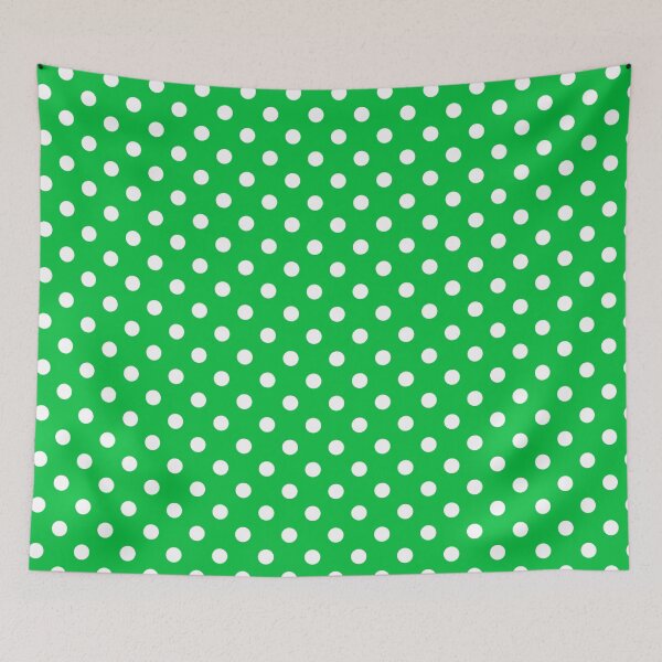 Item preview, Dark Pastel Green with White Polka Dots designed and sold by WearURColors.