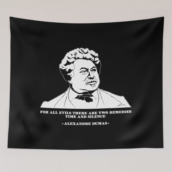 Item preview, Time And Silence Famous Quote Alexandre Dumas graphic designed and sold by jakehughes2015.