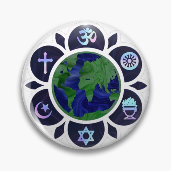 Item preview, Sarva Dharma World Religions Unity Design designed and sold by InstaEtchStudio.