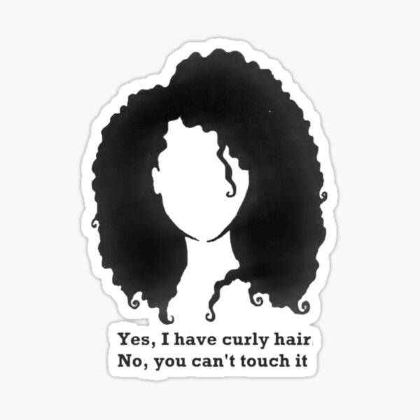 Curly Hair Stickers for Sale