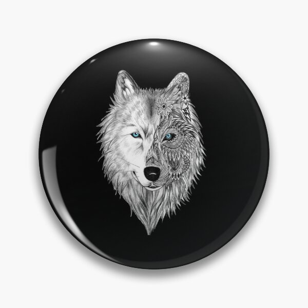 Item preview, Half Tribal Wolf Design designed and sold by The Merch.