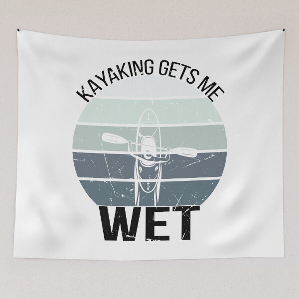Item preview, Kayaking gets me wet - vintage distressed designed and sold by Gaalaxyz.
