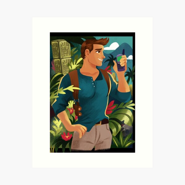 Uncharted 4 Nathan Drake Art Board Print for Sale by MarinaLexaArt