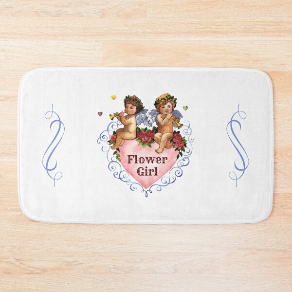 Item preview, Wedding party gift flower girl angels cherubs heart white designed and sold by GrammarDance.