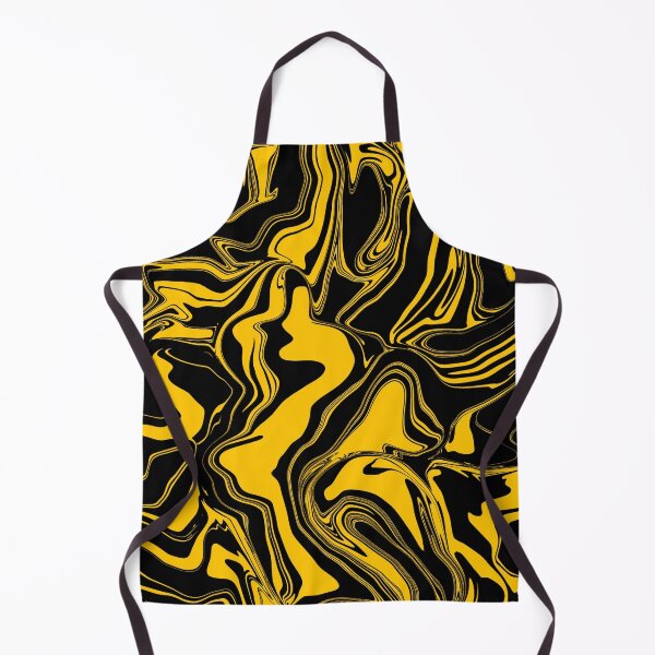 Item preview, Black and Yellow Abstract Melt designed and sold by WildNClassyFun.