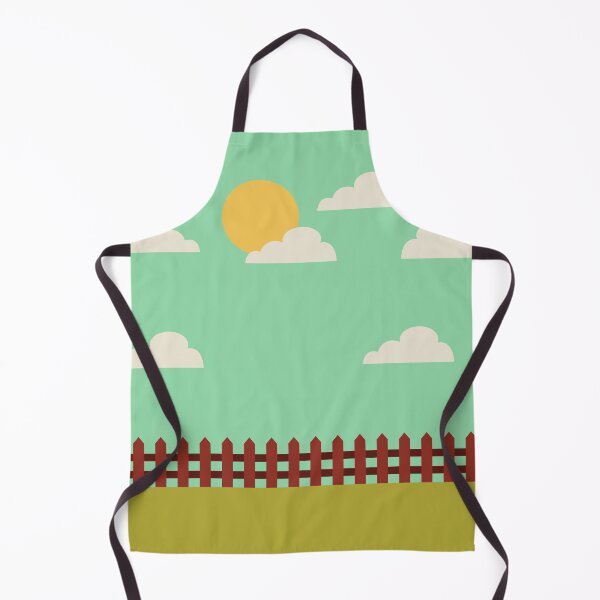 Item preview, Retro Cute Picket Fence Summer Sun designed and sold by IamTrending.