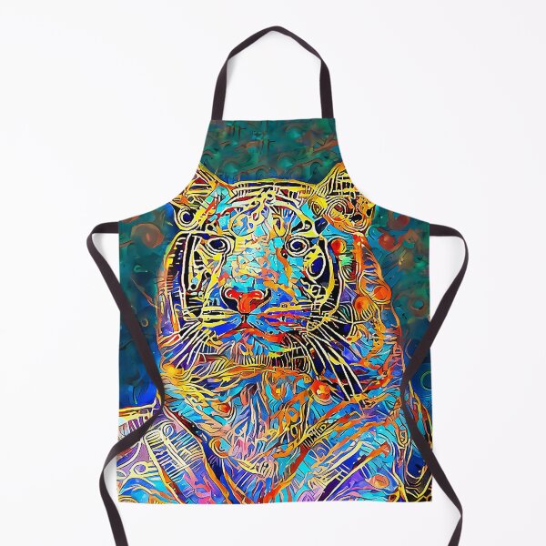 Item preview, Gold and Blue Tiger designed and sold by Elisabeth Lucas.
