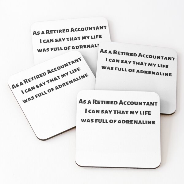 Item preview, Retired Accountant, Accounting Jokes designed and sold by Kritika 99.
