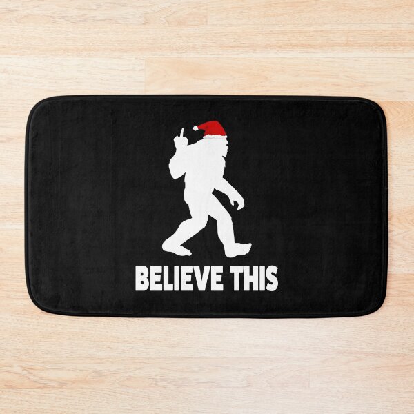 Item preview, Santa Bigfoot Middle Finger Believe This Sasquatch Funny  designed and sold by Statement-Teez.