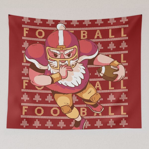 Item preview, Santa Football Ugly Christmas Sweater designed and sold by SLAG-Creative.