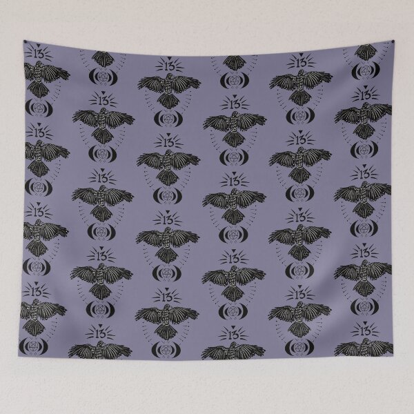 Item preview, Black Bird with Number 13 and Moon designed and sold by SurlyAmy.