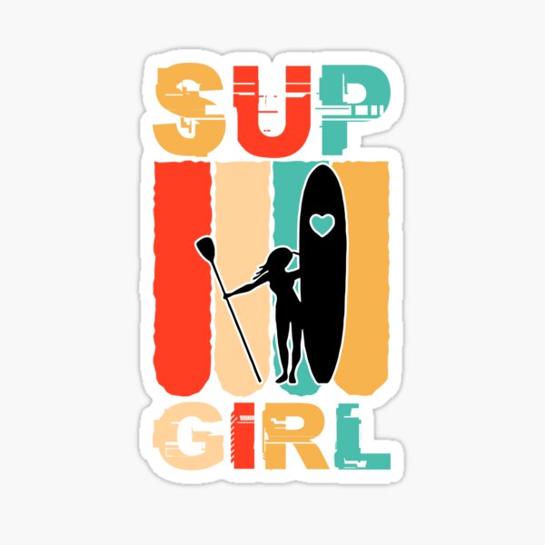 Aperçu de l'œuvre Drôle SUP Stand Up Paddling Surfer | Filles |  créée et vendue par ShirtStar0815.