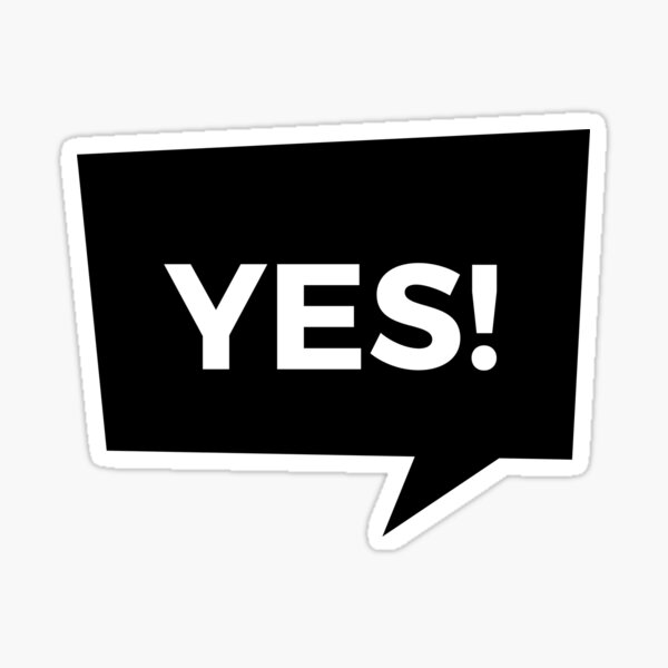 Yes! Sticker