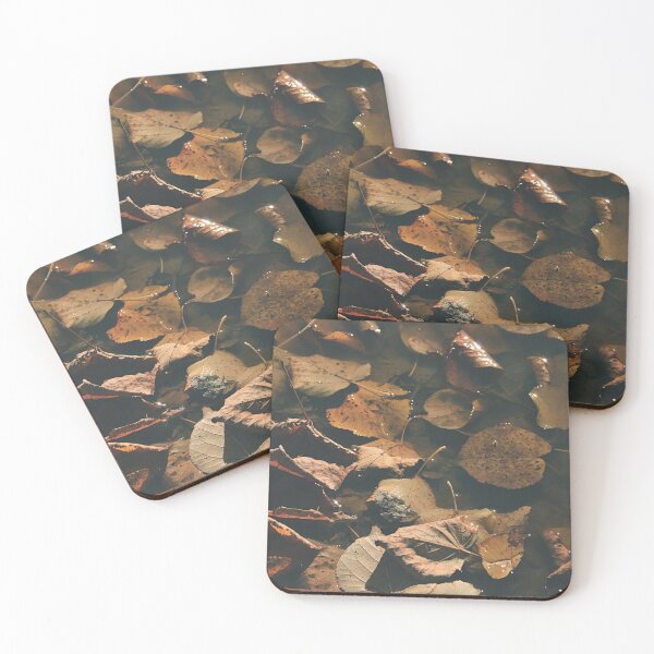 Item preview, Autumn leaves in a puddle - photography designed and sold by greatnorris.