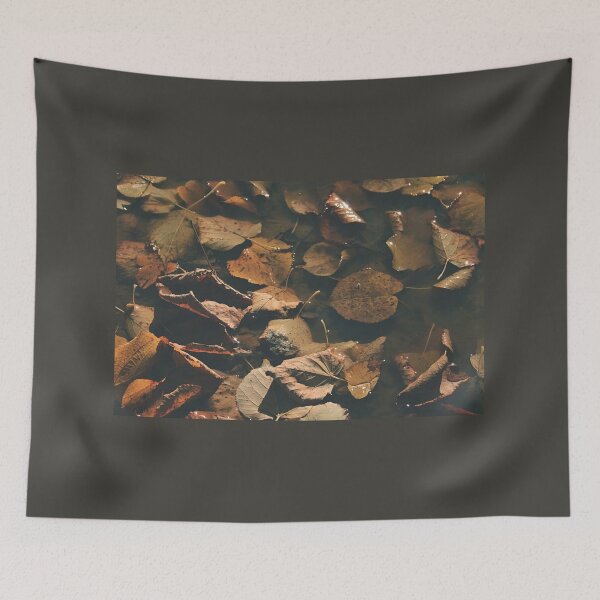 Item preview, Autumn leaves in a puddle - photography designed and sold by greatnorris.