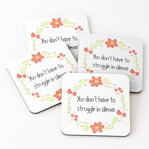 Item preview, You don't have to struggle in silence, mental wellbeing designed and sold by yoshra.