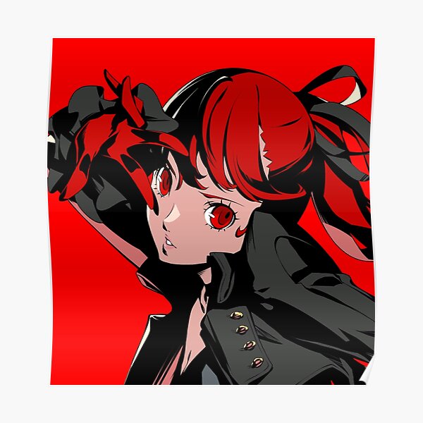 Persona 5 Noir All Out Attack Portrait Poster By Joader Redbubble