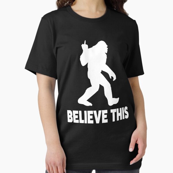 Item preview, Bigfoot Middle Finger Believe This Sasquatch Funny   designed and sold by Statement-Teez.