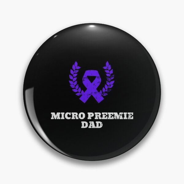 Item preview, micro preemie dad proud awareness ribbon Retro Vintage designed and sold by Jeangel97.