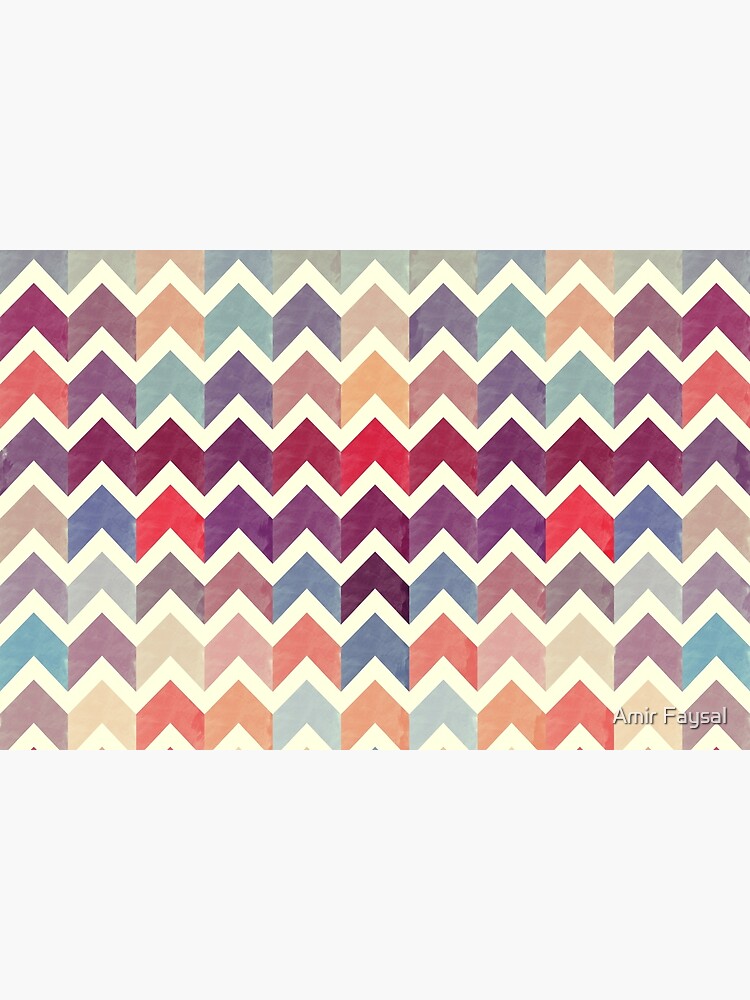 Watercolor Chevron Pattern VII by uniqueD