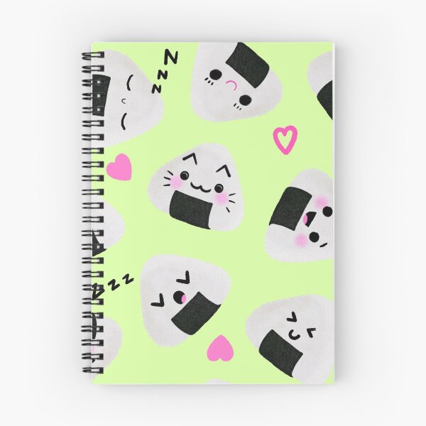 Item preview, Pattern with cute onigiri designed and sold by Shilovka.