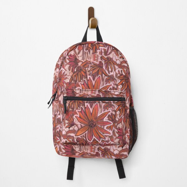 Item preview, Jerusalem Artichoke, Vintage Floral Pattern, Orange Copper Rust designed and sold by Julia Khoroshikh.