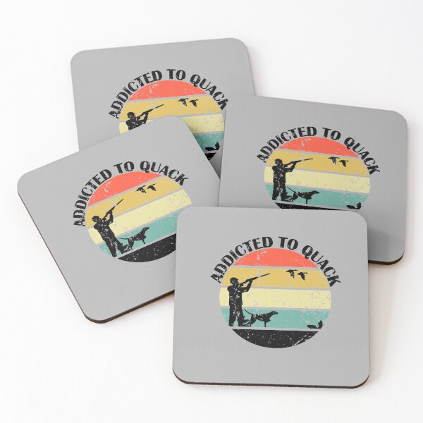Item preview, Addicted To Quack - Great Gift For The Bird Hunter - Retro Colors & Black Lettering with Logo Design#2 - Distressed Look designed and sold by Richard529.