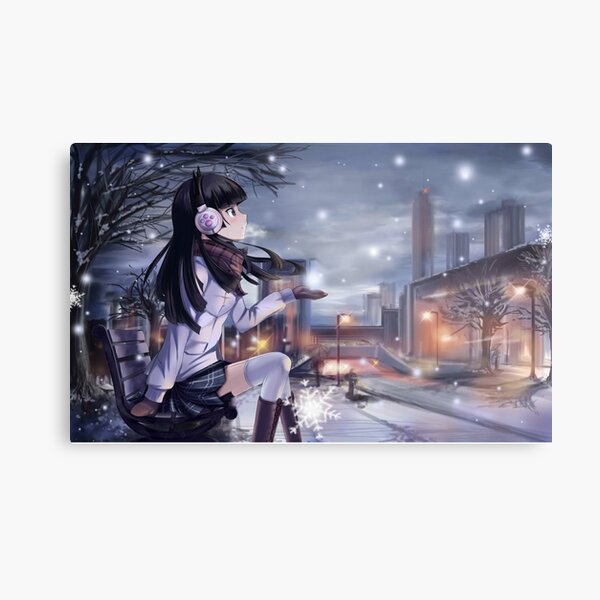 Kuroneko  Metal Print for Sale by Lazydash