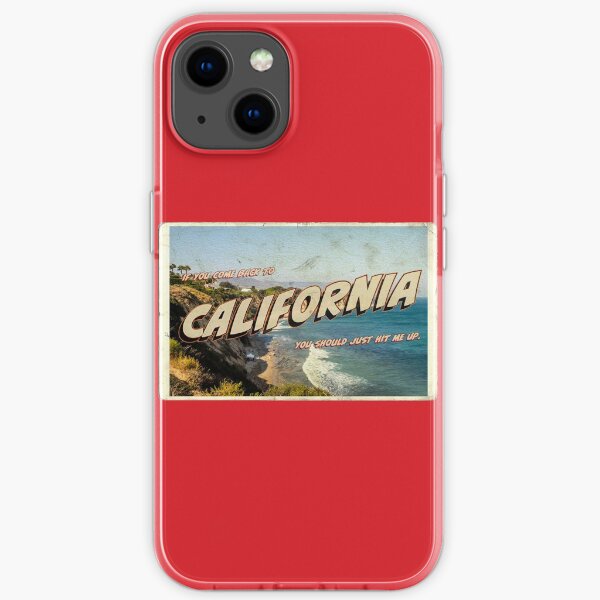 Carte postale de la Californie - Lana Del Rey - NFR! Coque souple iPhone