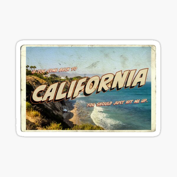 Carte postale de la Californie - Lana Del Rey - NFR! Sticker