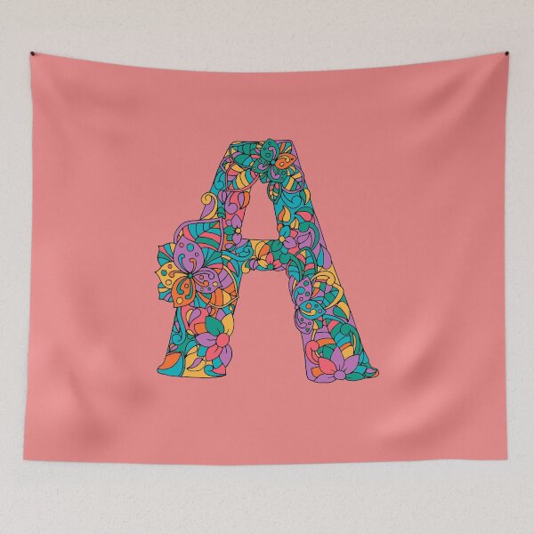 Item preview, Letter A personalised name print  designed and sold by melbournegirl.