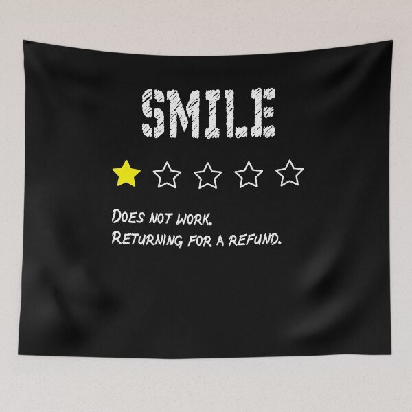 Item preview, SMILE -  ONE STAR RATING REVIEW designed and sold by patriotazx.