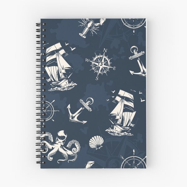 Item preview, Vintage Nautical And Sea Pattern designed and sold by Vector Scout Lab.