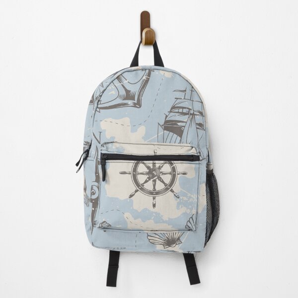Item preview, Vintage Nautical And Sea Map Pattern designed and sold by Vector Scout Lab.