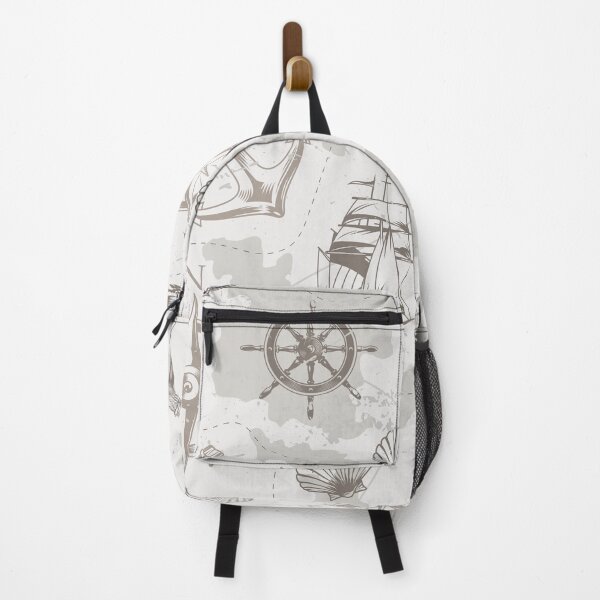 Item preview, Vintage Nautical And Sea Map Monochrome designed and sold by Vector Scout Lab.
