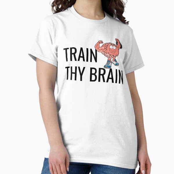 Item preview, Train Thy Brain Funny Mental Health Awareness designed and sold by SAVWIS.