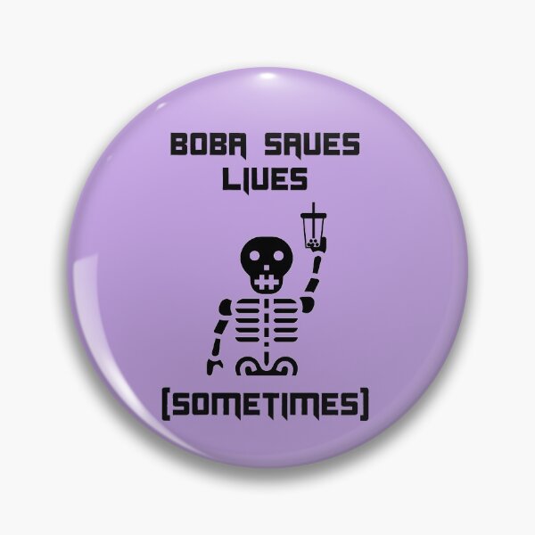 Item preview, Boba Tea Saves Lives (sometimes) Funny Halloween designed and sold by Shujii.