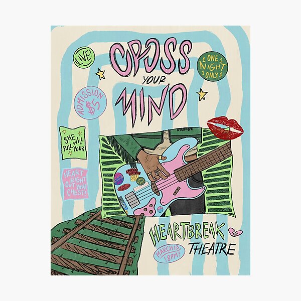 cross your mind! concert poster Photographic Print