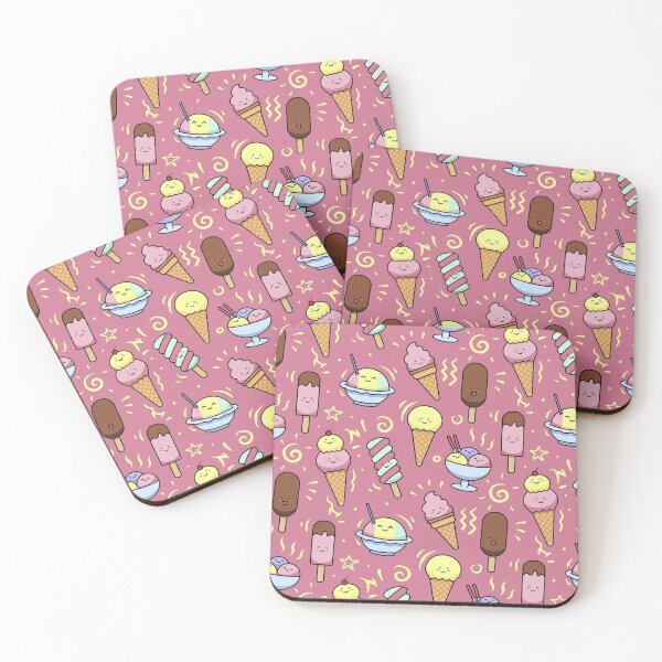 Item preview, Cute Kawaii Ice Cream Pattern designed and sold by Vector Scout Lab.
